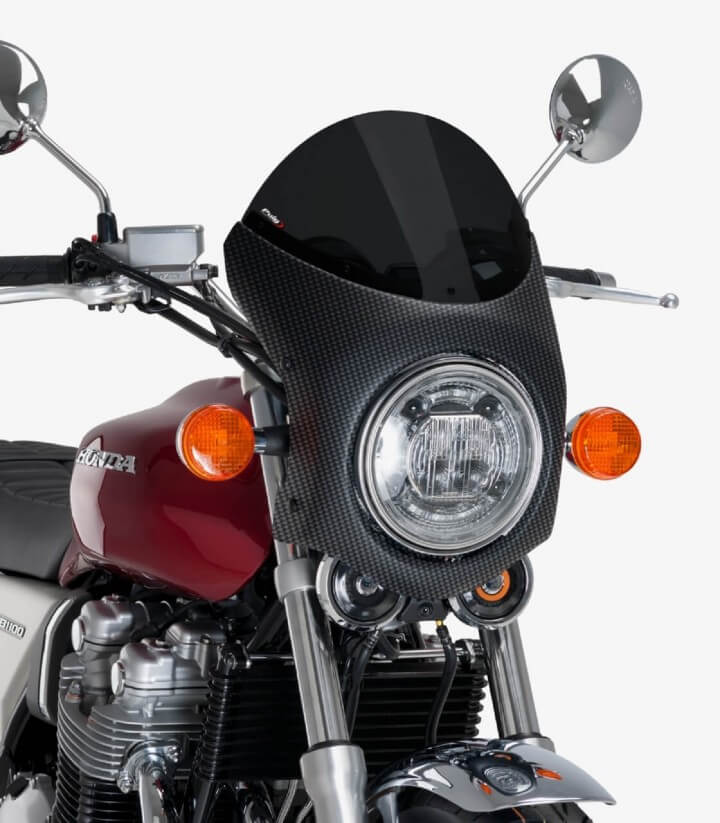 Cúpula Puig Retro Honda CB1100, Triumph Speed/Street Twin, Thruxton 1200, Mash Black Seven Ahumado oscuro 9515F