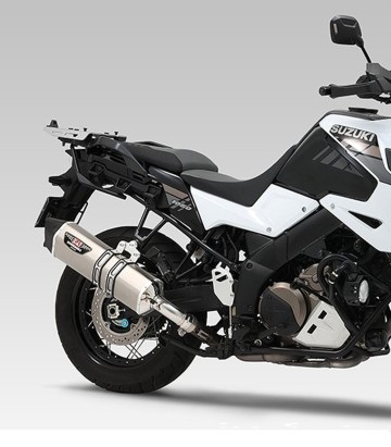 Escape Yoshimura Hepta Force Acero satinado con punta de carbono para varios modelos de Suzuki 1f0-195-l03g1