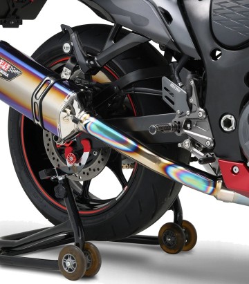 Escape Yoshimura Hepta Force Fire Spec Titanio azul con punta de acero para Suzuki Hayabusa (21-25) 110-592fa06c0
