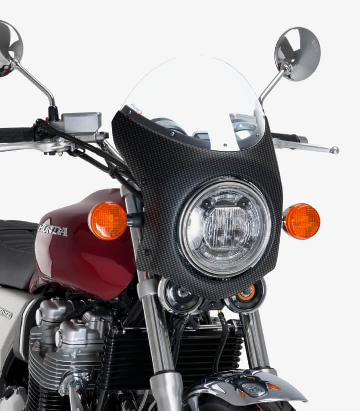 Windschild Puig Retro Honda CB1100, Triumph Speed/Street Twin, Thruxton 1200, Mash Black Seven Klar 9515W