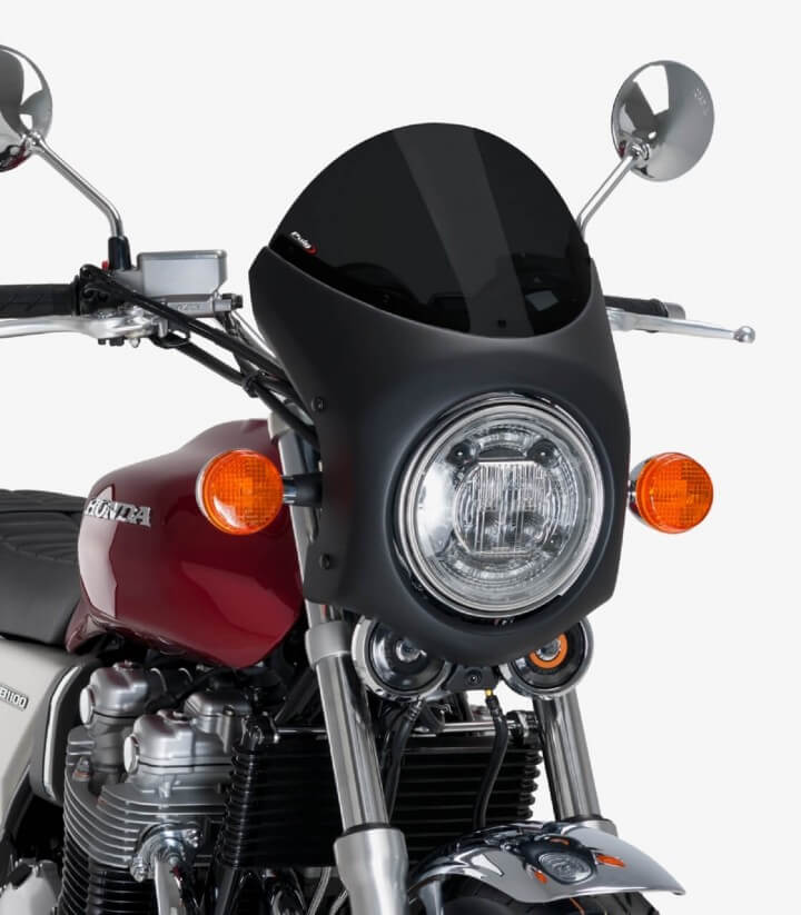 Cúpula Puig Retro Honda CB1100, Triumph Speed/Street Twin, Thruxton 1200, Mash Black Seven Ahumado oscuro 9553F