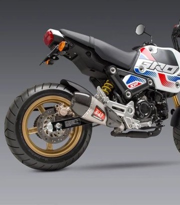 Échappement Yoshimura RS-9T Acier avec embout carbone pour Honda MSX 125 Grom (21-26) 12122br520
