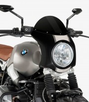 BMW R Nine T Scrambler Puig Retro Black Windshield 9254N