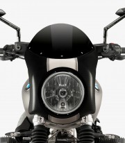 BMW R Nine T Scrambler Puig Retro Black Windshield 9254N