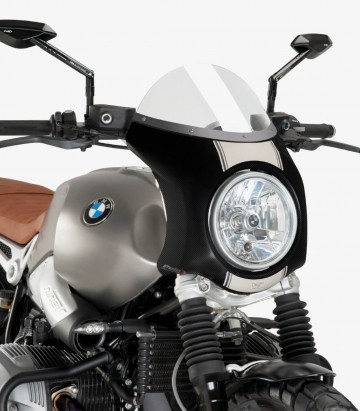 BMW R Nine T Scrambler Puig Retro Transparent Windshield 9254W