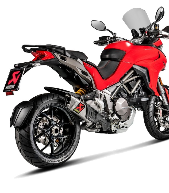 Collecteur Akrapovič en titane pour Ducati Multistrada 1200 (15-17), Multistrada 1260 (18-20) E-D12E6