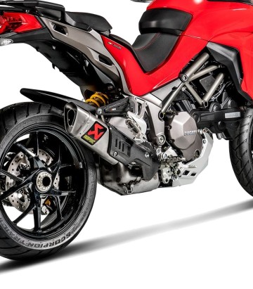 Échappement Akrapovič en titane pour Ducati Multistrada 1200 (15-17), Multistrada 1260 (18-20) S-D12SO9-HAPT