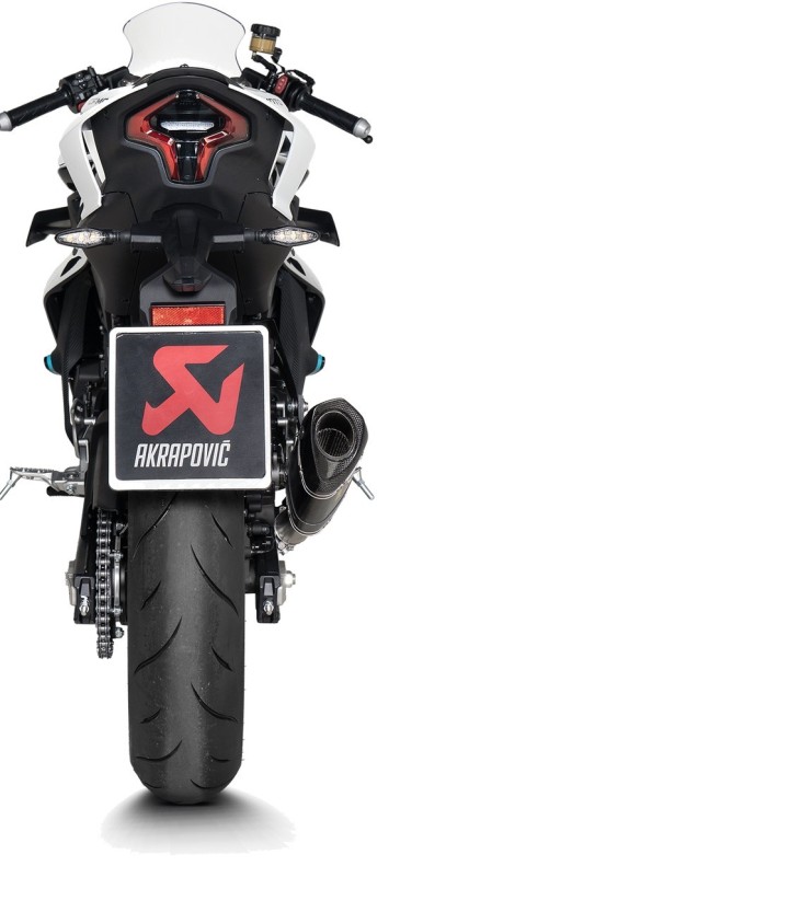 Support de silencieux Akrapovič pour CFMOTO NK 450 (24-26), SR 450 (24-26) P-X342