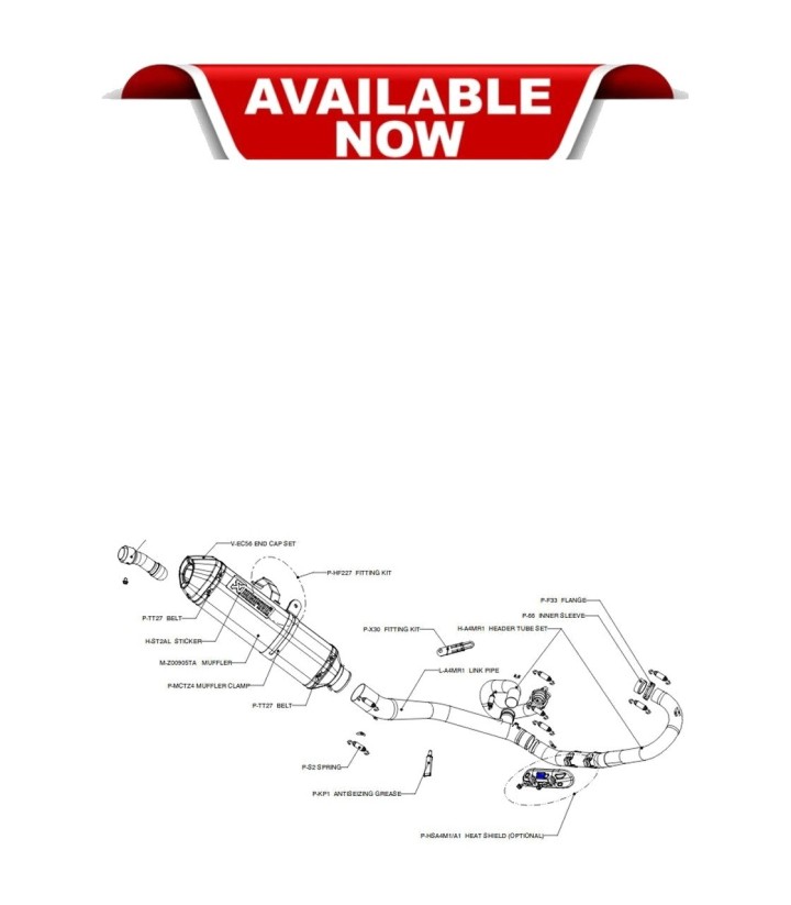 Protection thermique Akrapovič pour Honda CRF 250 R/RX (22-24) P-HSH2E1