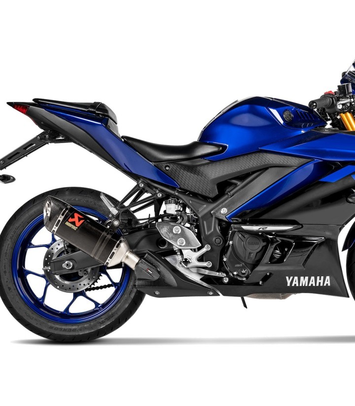 Akrapovič hitteschild van carbon voor Yamaha YZF R25 (14-21), YZF R3 (15-21) P-HSY3SO1