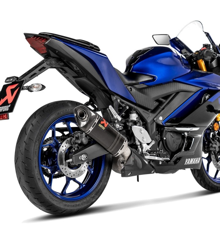 Akrapovič Heat Shield in Carbon for Yamaha YZF R25 (14-21), YZF R3 (15-21) P-HSY3SO1