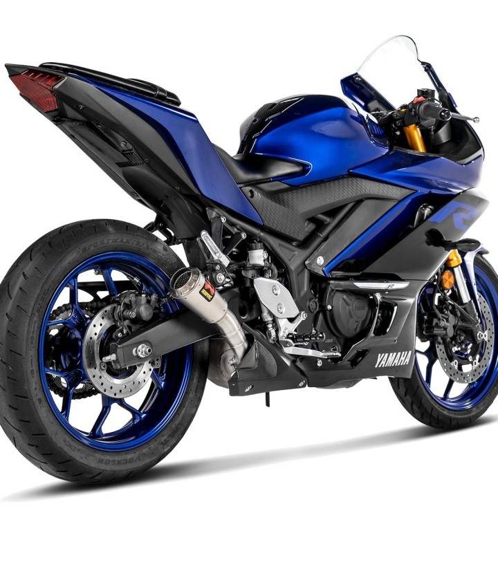 Paracalore Akrapovič in carbonio per Yamaha YZF R25 (14-21), YZF R3 (15-21) P-HSY3SO1