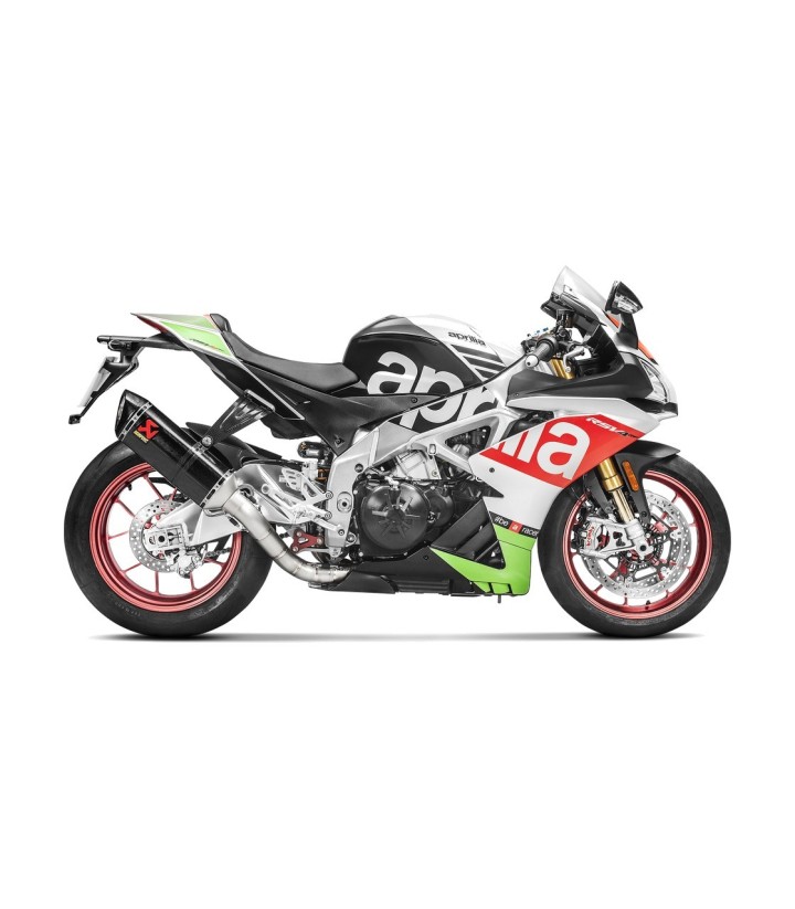 Escape Akrapovič Evolution em carbono para Aprilia RSV 4 1000/1100 (15-20), Tuono V4 1000/1100 (17-20) S-A10E8-RC