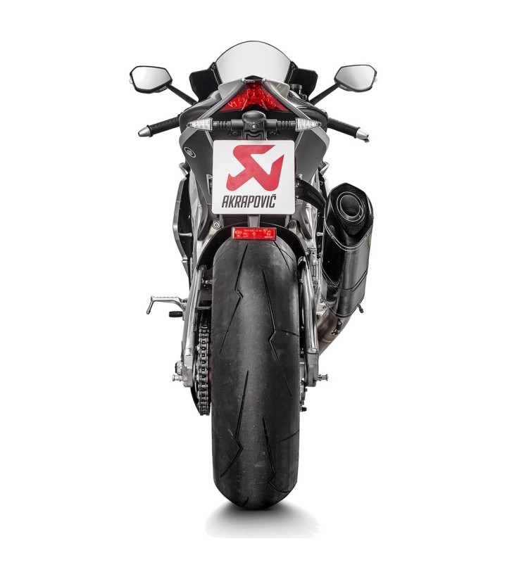 Akrapovič Evolution-uitlaat van carbon voor Aprilia RSV 4 1000/1100 (15-20), Tuono V4 1000/1100 (17-20) S-A10E8-RC
