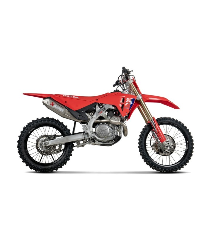 Escape Akrapovič Evolution em titânio para Honda CRF 450 R/RX (25-26), CRF 450 X (25) S-H4E1-FDHLT