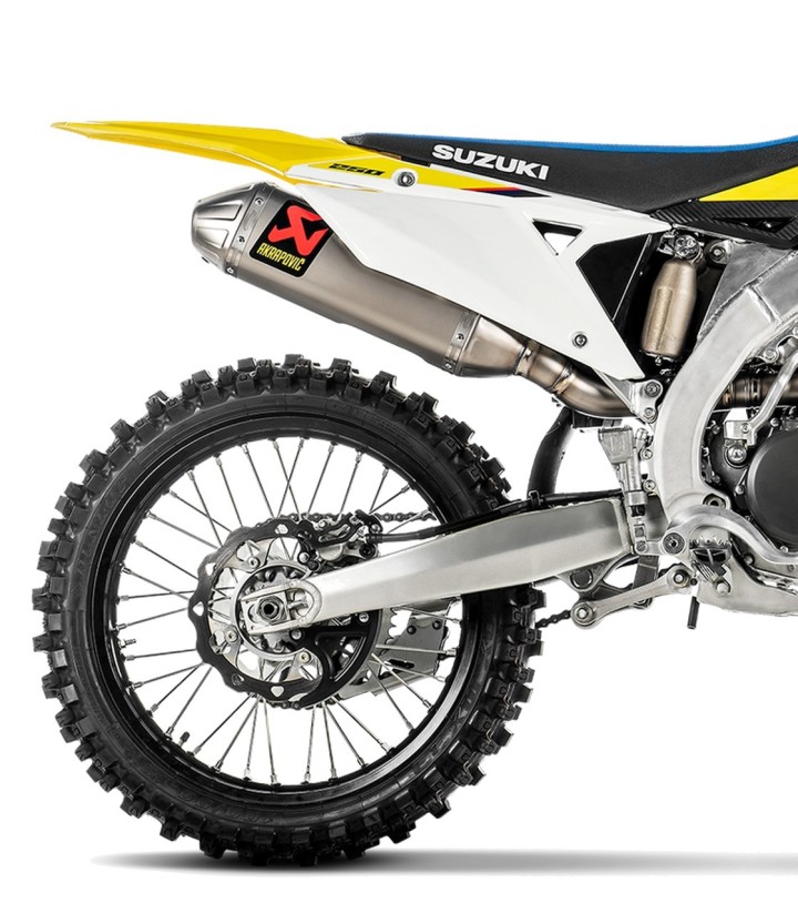 Échappement Akrapovič Evolution en titane pour Suzuki RMZ 250 (19-26) S-S2MET6-BNTA