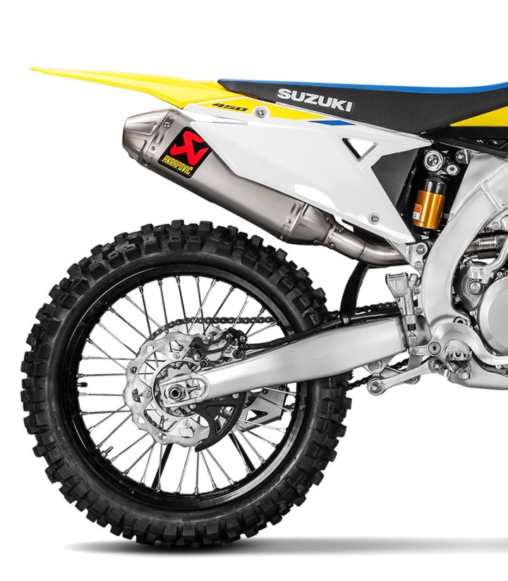 Akrapovič Evolution-uitlaat van titanium voor Suzuki RMZ 450 (18-26) S-S4MET11-BNTA