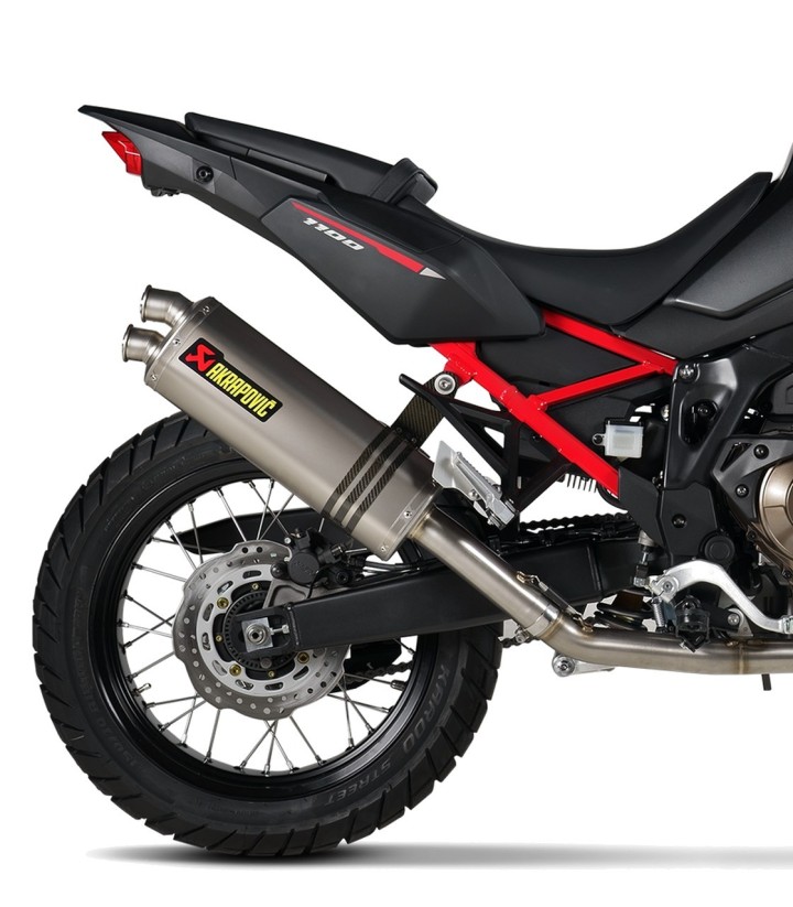Scarico Akrapovič Racing in titanio per Honda CRF 1100 L Africa Twin (20-26) S-H11R3-WT