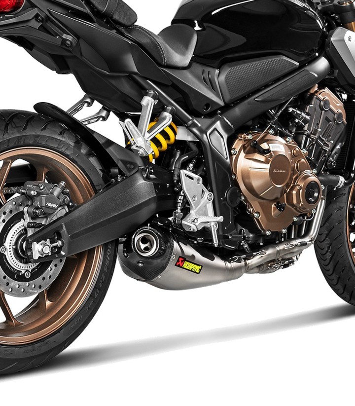 Akrapovič Racing-uitlaat van titanium voor Honda CB/CBR 650 F (14-18), CB/CBR 650 R (19-20) S-H6R14-HEGEHT