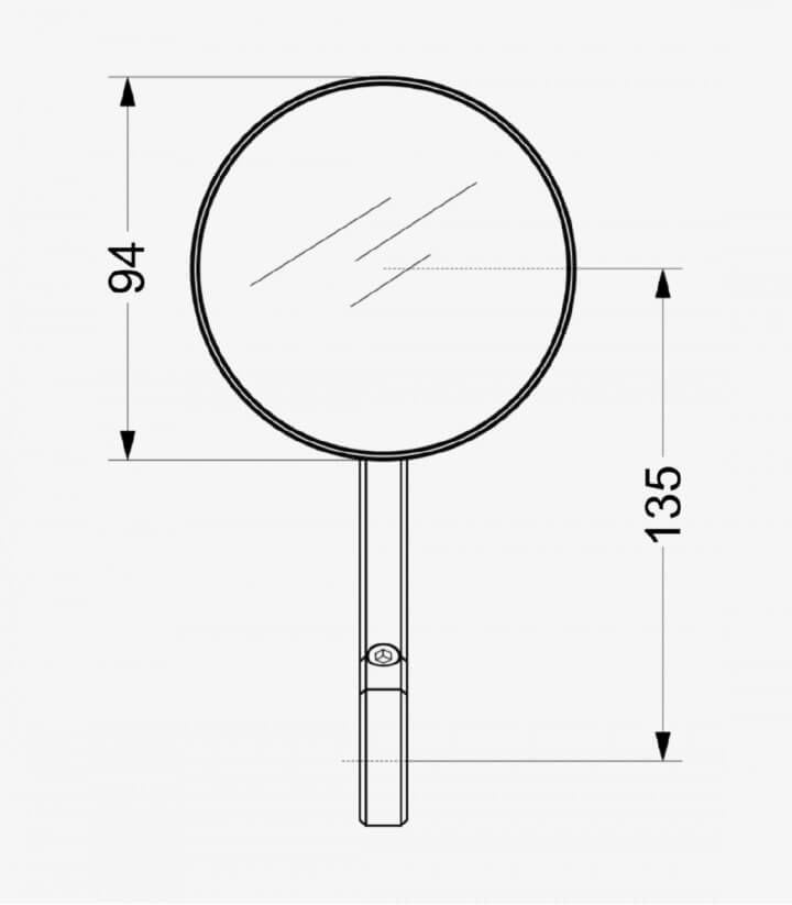 Grand Tracker Puig mirrors color Anodized aluminum 9691Dx2