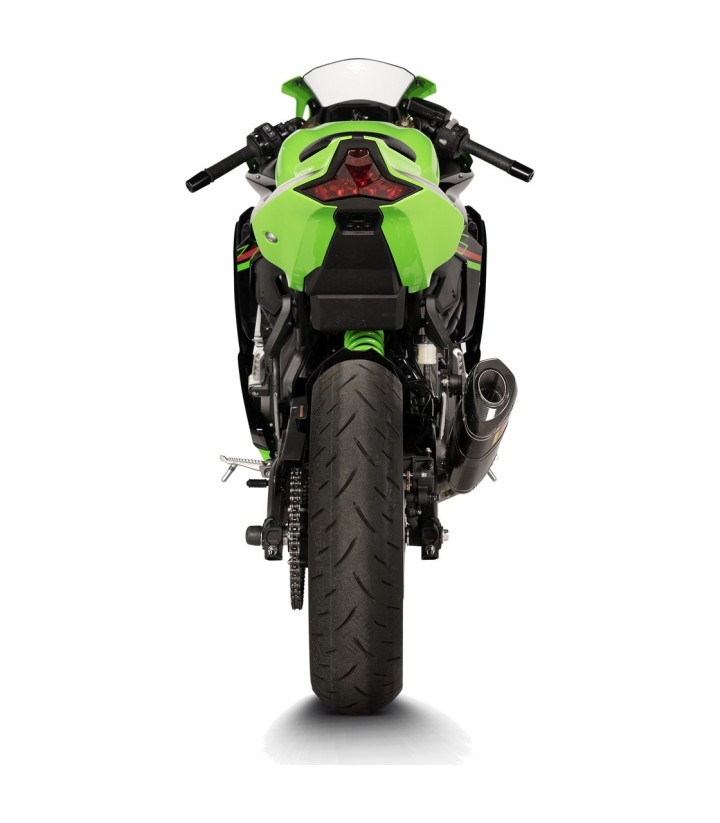 Échappement Akrapovič Racing en carbone pour Kawasaki ZX 25 R (20-26), ZX 4 R (23-26) S-K2R3-APC