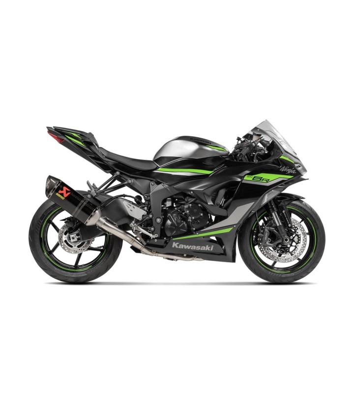 Scarico Akrapovič Racing in carbonio per Kawasaki ZX 6 R (23-26) S-K6R11-RC/1
