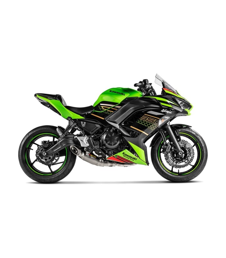Échappement Akrapovič Racing en titane pour Kawasaki Ninja 650 (17-26), Z 650 (17-26) S-K6R13-AFCRT/1
