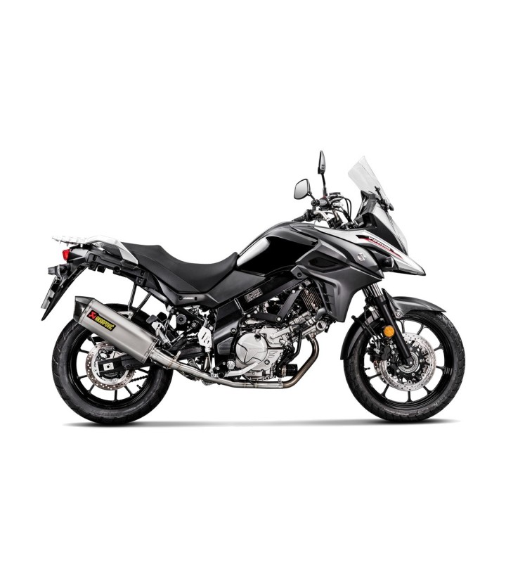 Échappement Akrapovič Racing en titane pour Suzuki DL 650 V Strom (17-24) S-S6R9-WT
