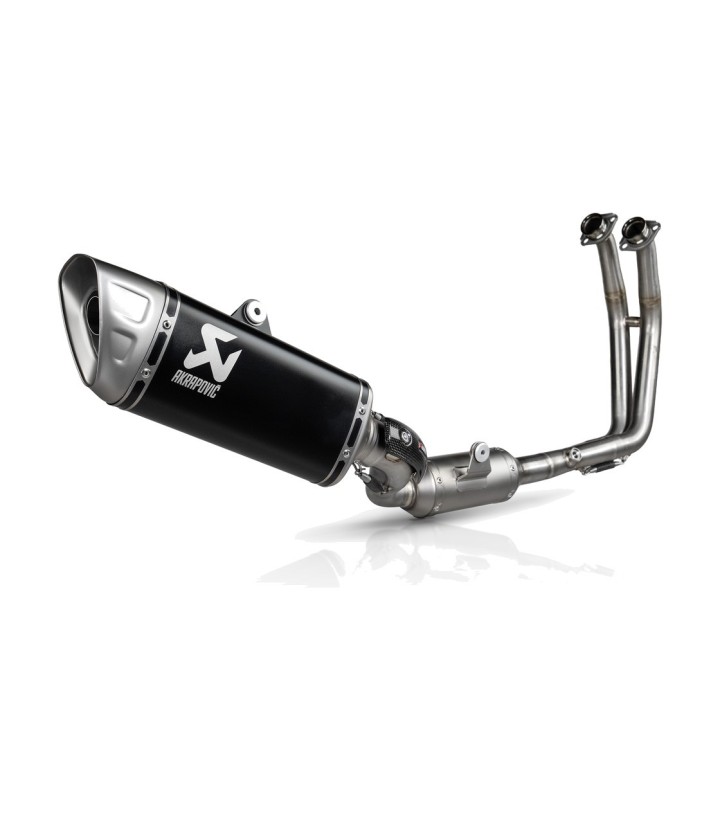 Échappement Akrapovič Racing en noir pour Suzuki GSX-8R/S/T/TT (22-26) S-S8R3-APLTBL