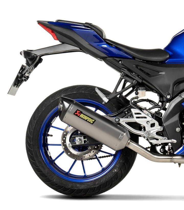 Akrapovič Racing Exhaust in Titanium for Yamaha MT 125 (21-26), R 125 (21-26), YZF 125 R (21-25), YZF R25 (21-26) S-Y125R11-HZT