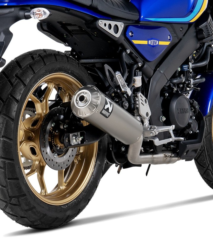 Akrapovič Racing Auspuff aus Titan für Yamaha XSR 125 (21-26) S-Y125R13-HBFGT