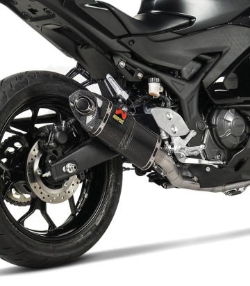 Akrapovič Racing Auspuff aus Carbon für Yamaha MT 03 320 (16-26), YZF R25 (14-24), YZF R3 (15-26) S-Y3R3-APC