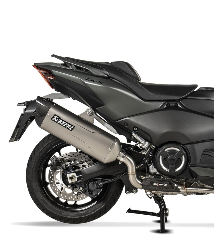 Échappement Akrapovič Racing en titane pour Yamaha TMAX 500 (20-26), TMAX 560 (20-26) S-Y5R9-HILT