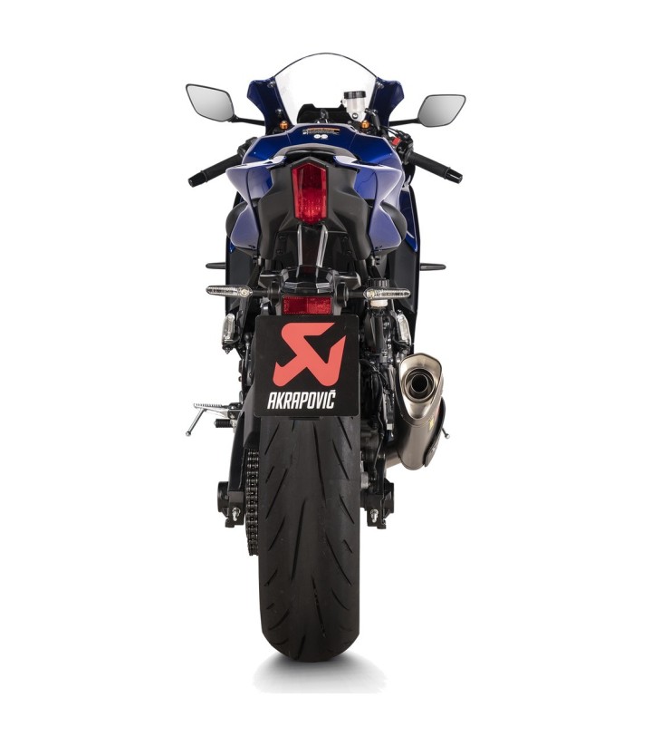 Escape Akrapovič Racing em titânio para Yamaha R7 (21-25) S-Y7R11-HAPT