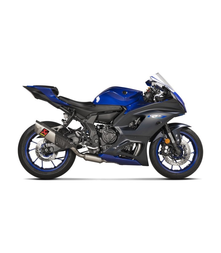 Échappement Akrapovič Racing en titane pour Yamaha R7 (21-25) S-Y7R12-APT
