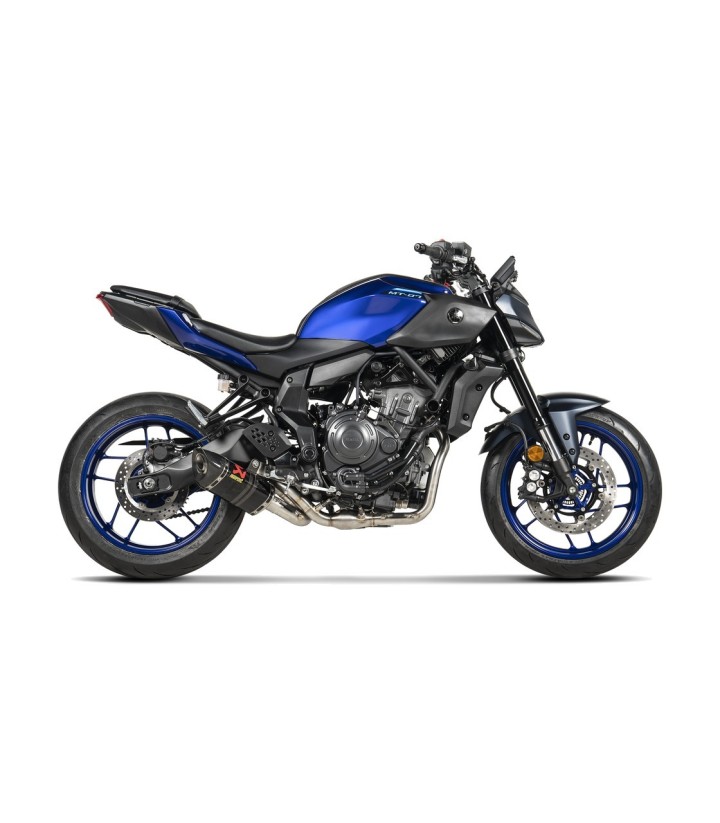 Akrapovič Racing Exhaust in Carbon for Yamaha MT 07 (14-26), MT 07 Tracer (20-26), XSR 700 (16-26) S-Y7R2-AFC/1
