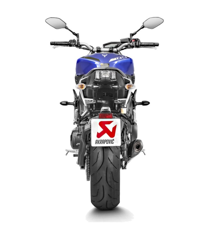 Escape Akrapovič Racing em carbono para Yamaha MT 09 (14-20), XSR 900 (16-21) S-Y9R2-AFC