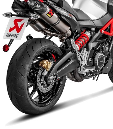 Akrapovič Exhaust in Titanium for Aprilia Shiver 900 (17-20) S-A9SO1-HDT/1