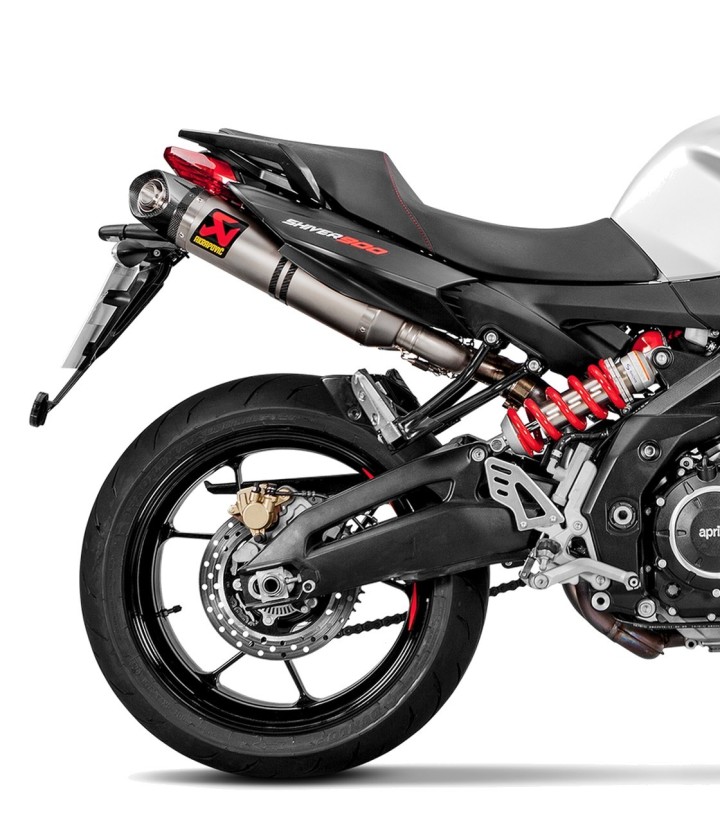 Akrapovič-uitlaat van titanium voor Aprilia Shiver 900 (17-20) S-A9SO1-HDT/1