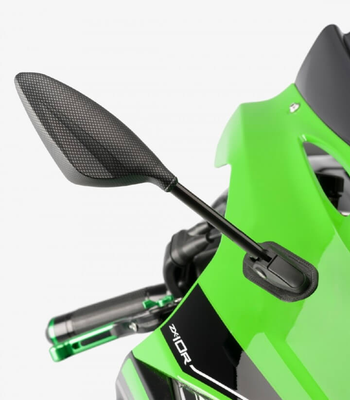 Spiegel RS2 gerade Stange von Puig in Carbon-Optik 7352C+7353C