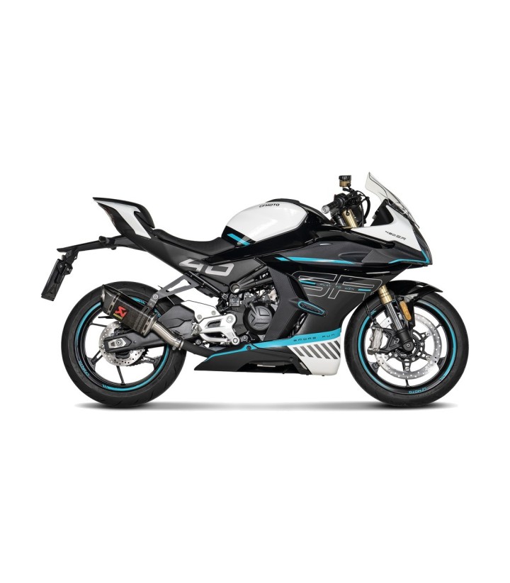 Escape Akrapovič en Carbono para CFMOTO NK 450 (24-26), SR 450 (24-26) S-CF4SO1-APC