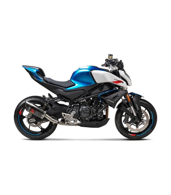 Scarico Akrapovič in carbonio per CFMOTO NK 450 (24-26), SR 450 (24-26) S-CF4SO1-APC