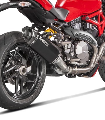 Scarico Akrapovič nero per Ducati Monster 1200 (17-20), Monster 821 (17-20) S-D12SO8-RTBL