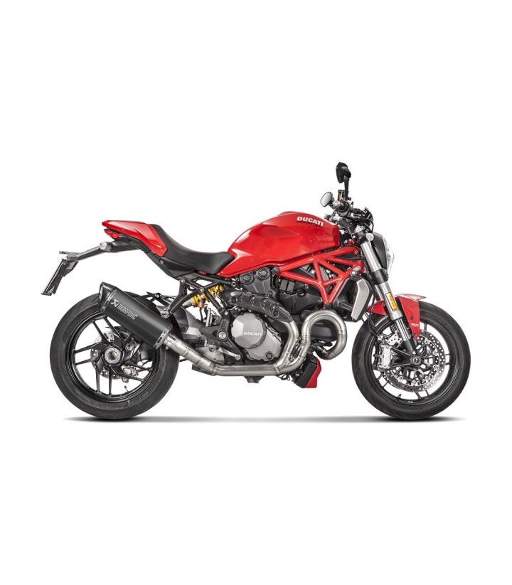 Échappement Akrapovič noir pour Ducati Monster 1200 (17-20), Monster 821 (17-20) S-D12SO8-RTBL