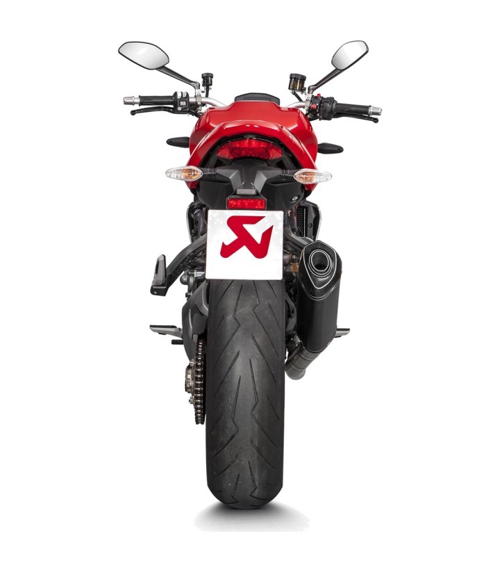 Scarico Akrapovič nero per Ducati Monster 1200 (17-20), Monster 821 (17-20) S-D12SO8-RTBL