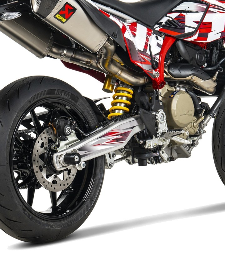 Akrapovič-uitlaat van titanium voor Ducati Hypermotard 698 (24-26) S-D6SO2-HAPLT