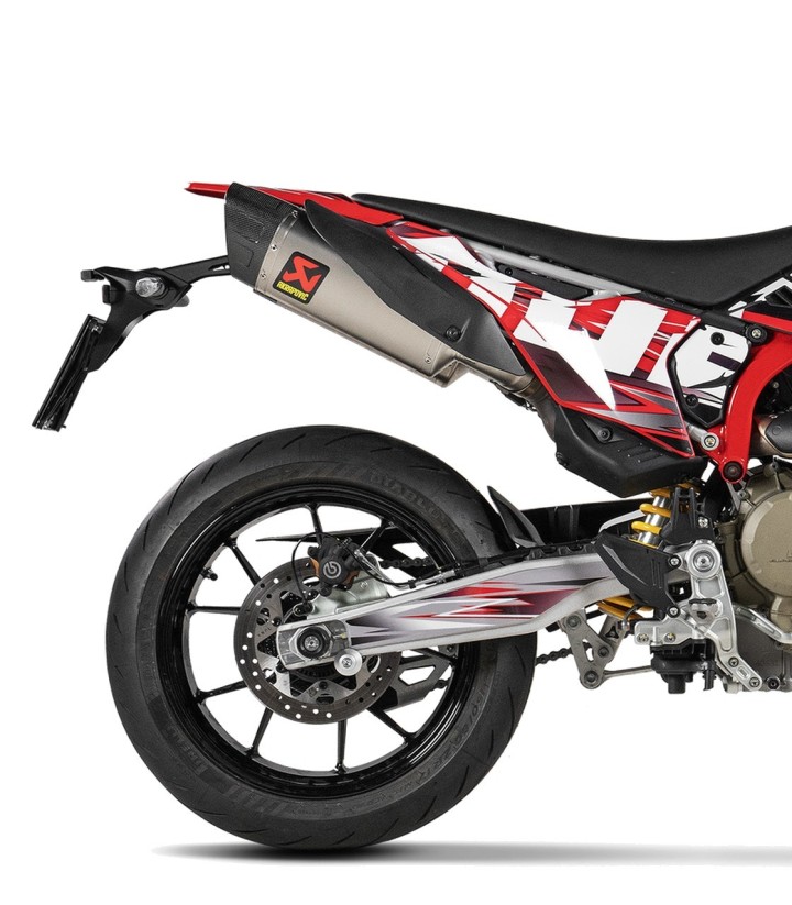 Akrapovič-uitlaat van titanium voor Ducati Hypermotard 698 (24-26) S-D6SO2-HAPLT
