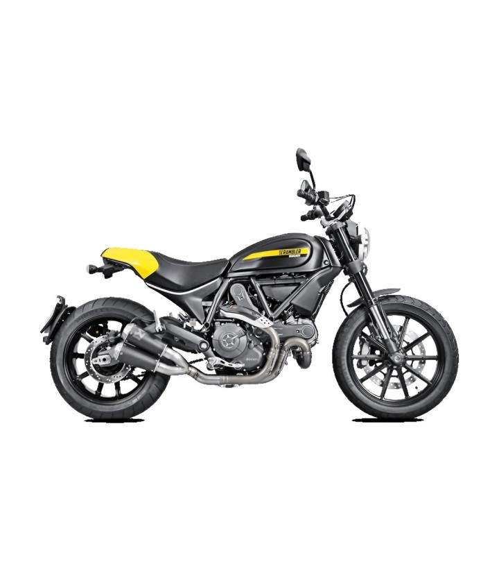 Akrapovič Exhaust in Black for Ducati Monster 659/797 (17-20), Scrambler 800 (15-20) S-D8SO4-CUBTBL1