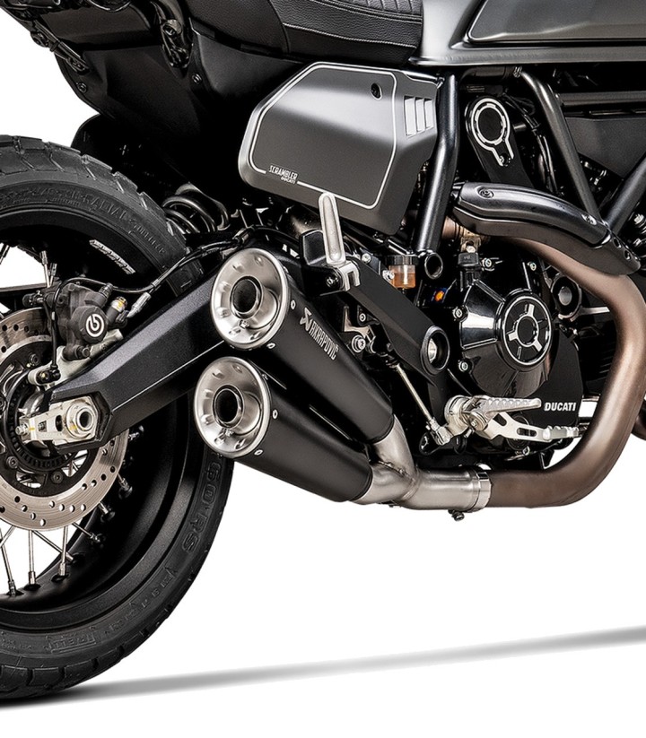 Scarico Akrapovič nero per Ducati Scrambler 800 (21-22) S-D8SO6-ISSSBL