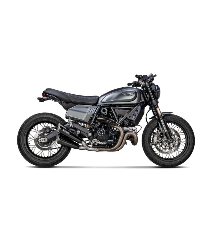 Escape Akrapovič em preto para Ducati Scrambler 800 (21-22) S-D8SO6-ISSSBL